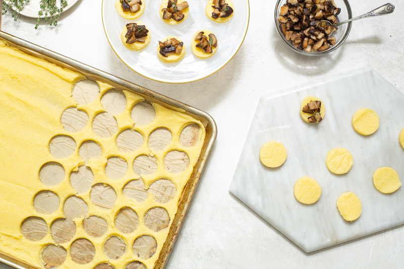 Polenta & Mushroom Bites