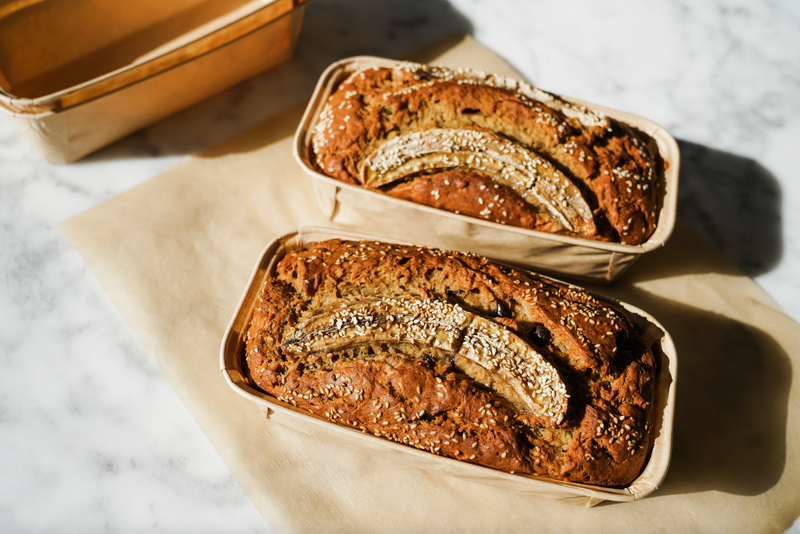 Gluten Free Tahini Banana Bread