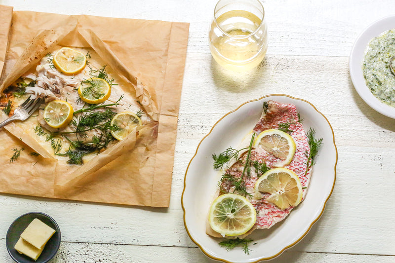 Wild Snapper with Lemon Dill Butter