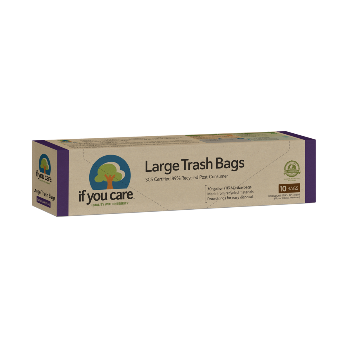 30 Gallon Recycled Trash Bags