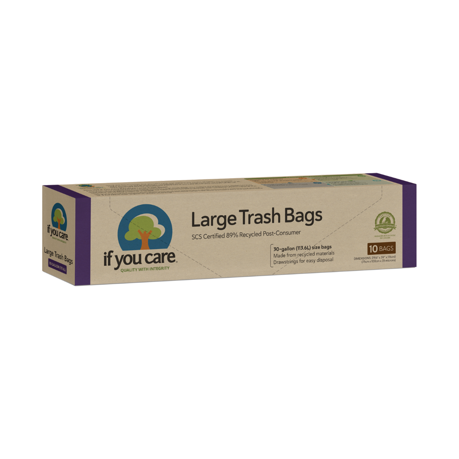 30 Gallon Recycled Trash Bags