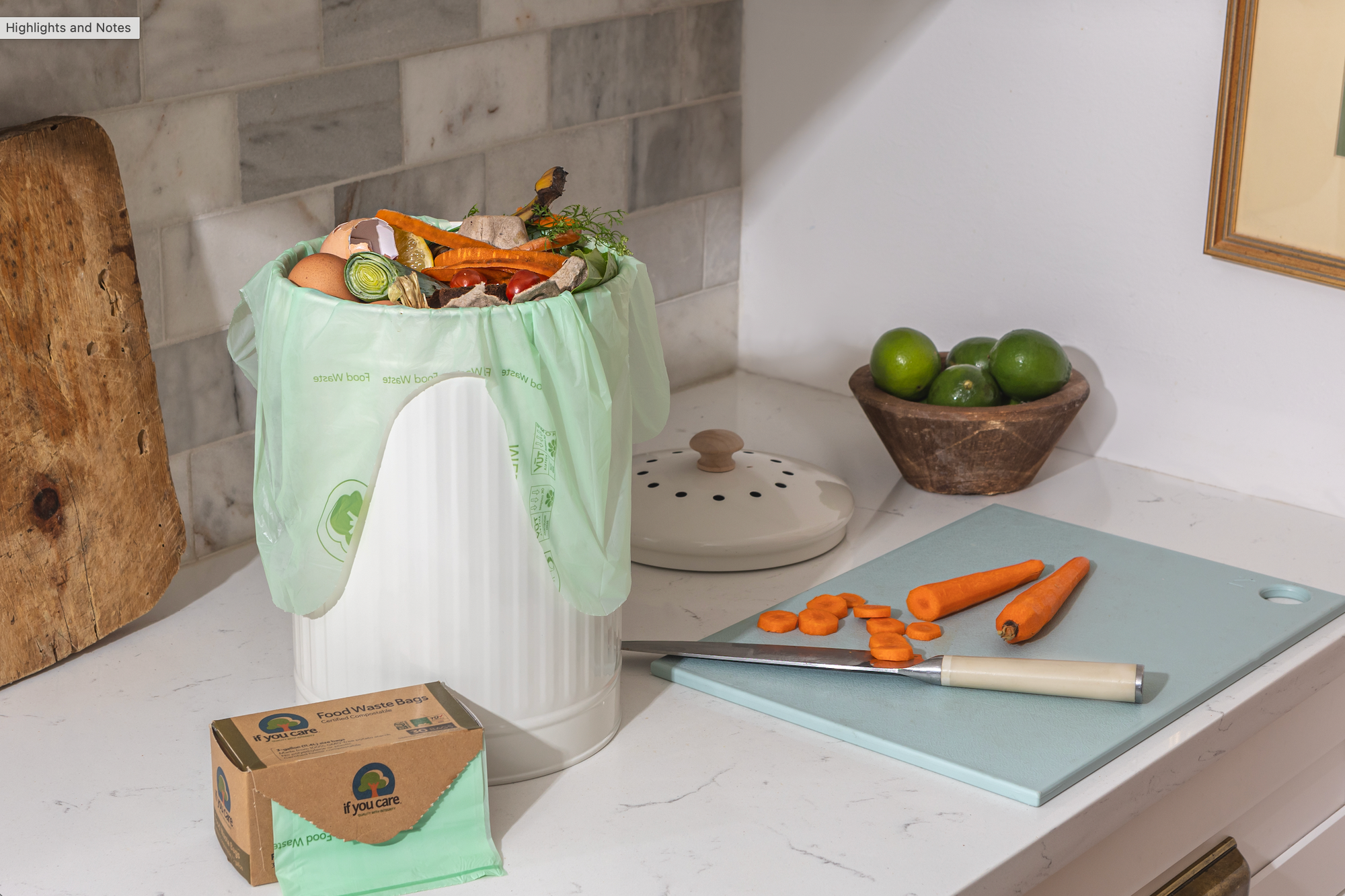 3 Gallon Compostable Trash Bags