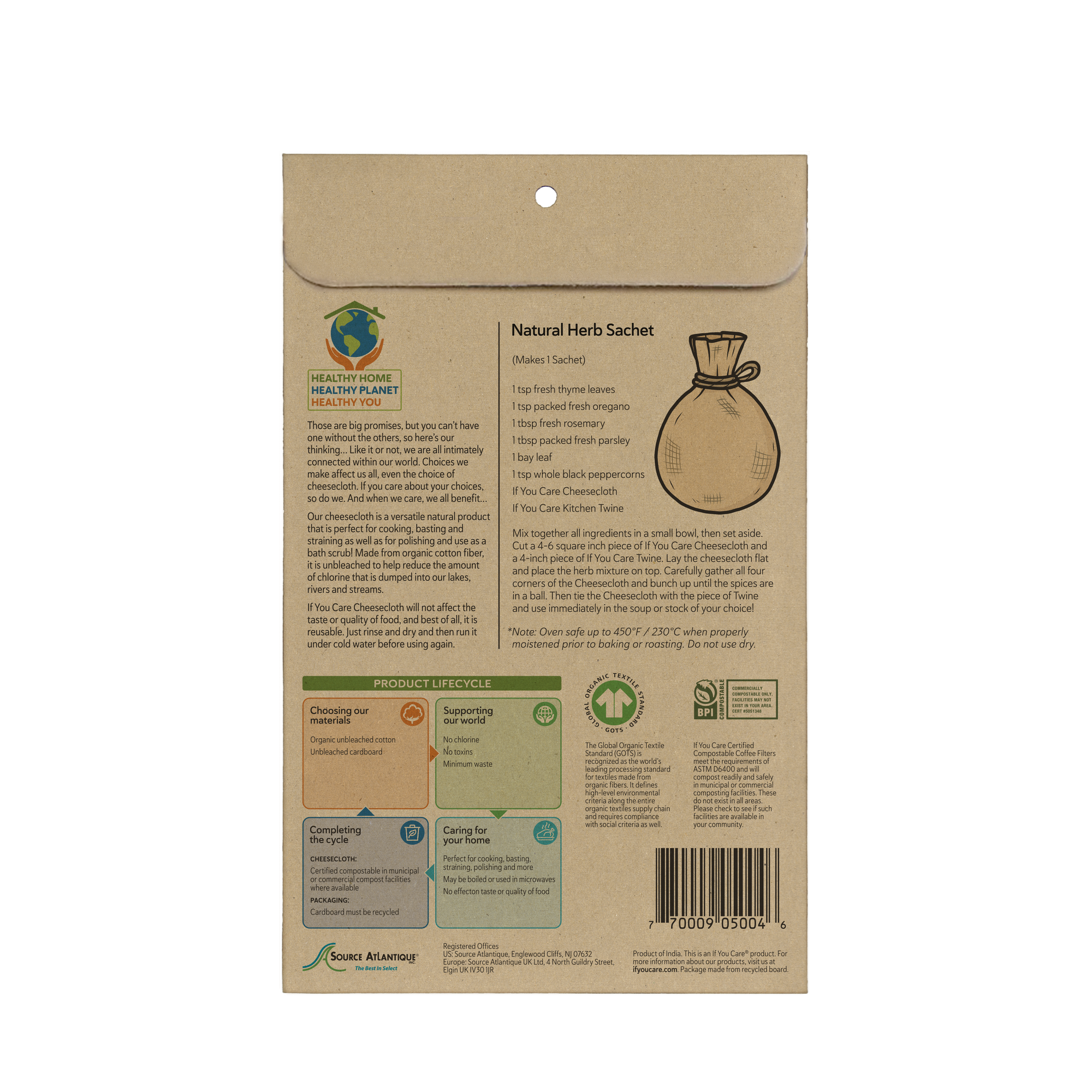 Certified Organic Cheesecloth
