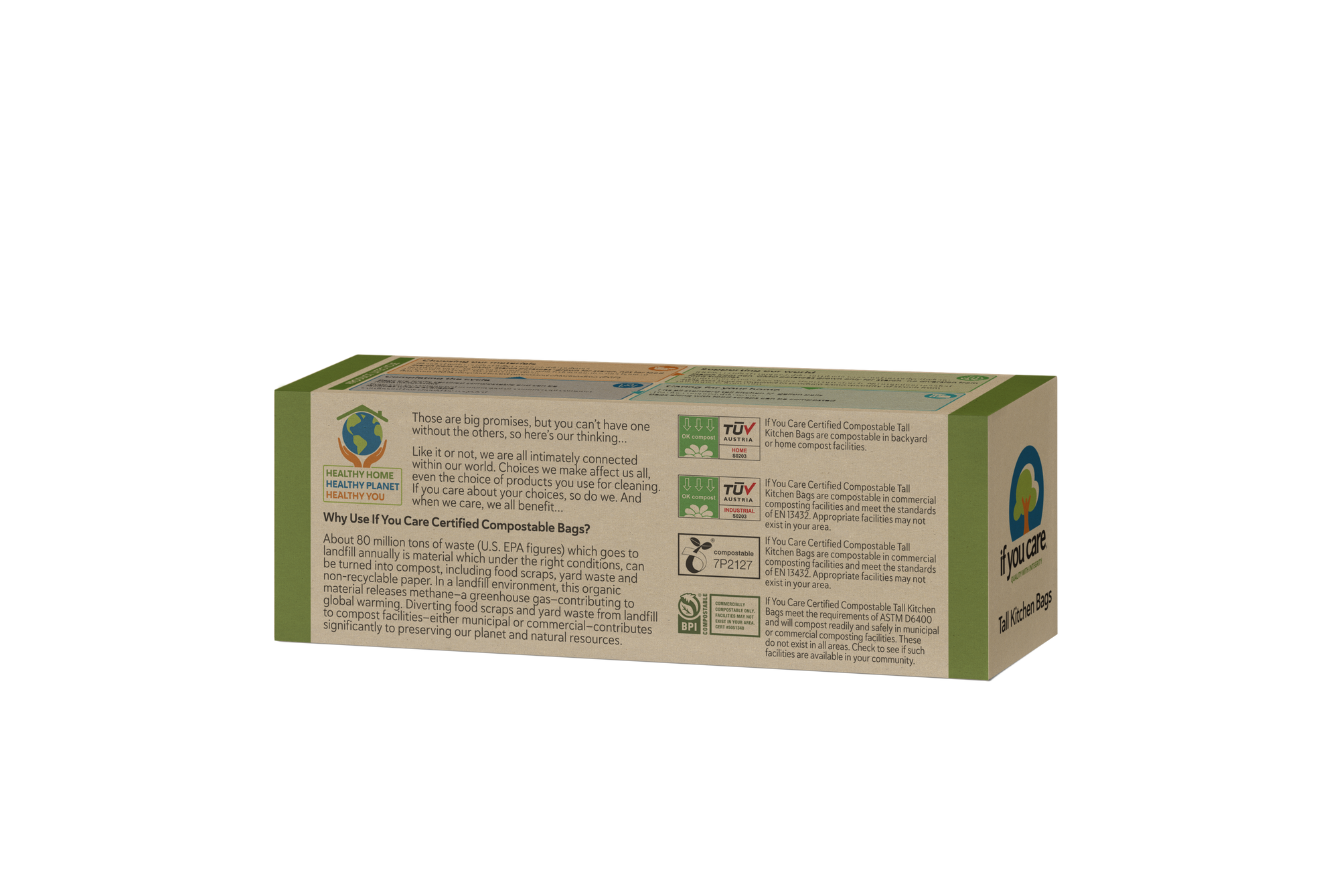13 Gallon Compostable Tall Kitchen Bags