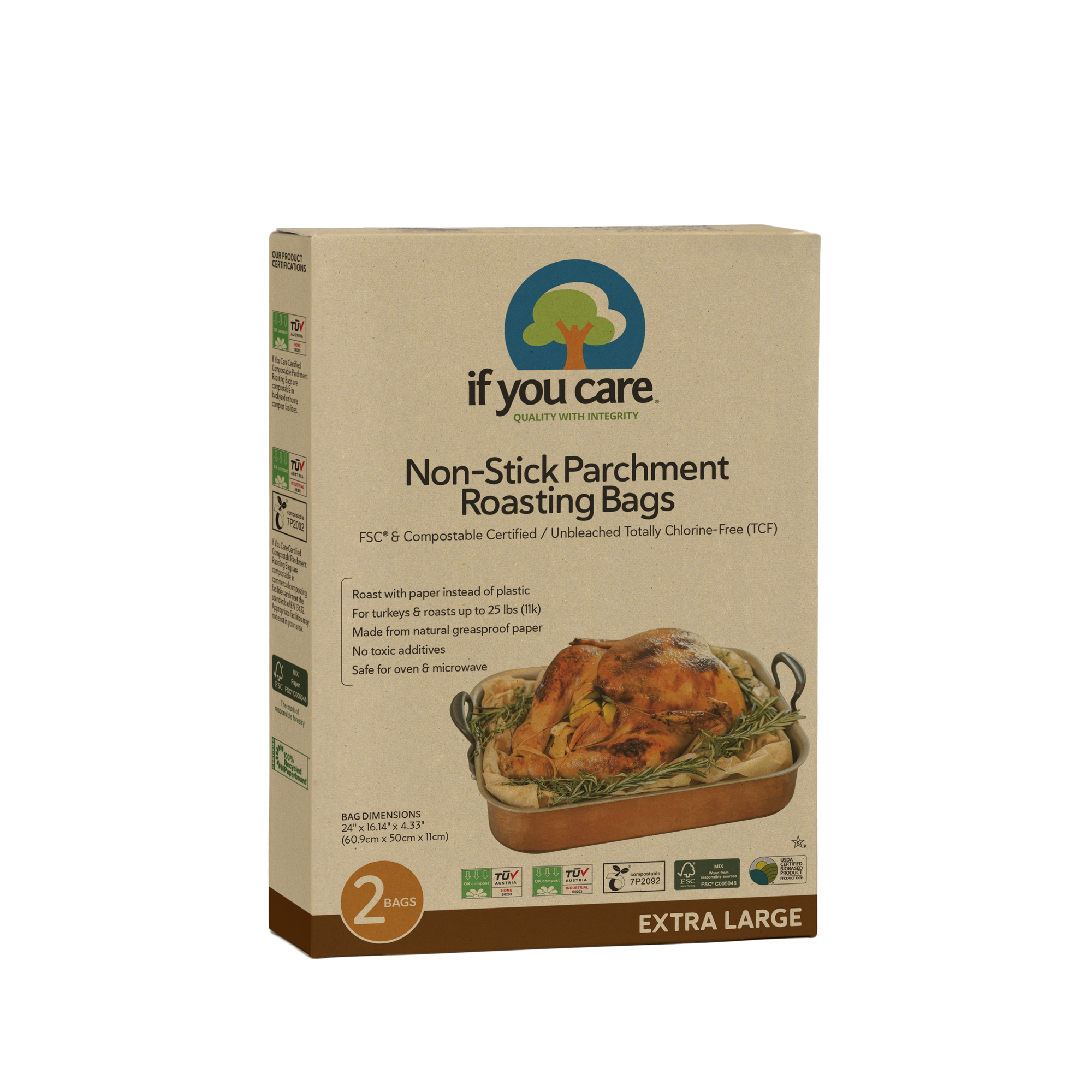 Non-Stick Parchment Roasting Bags - Extra Large